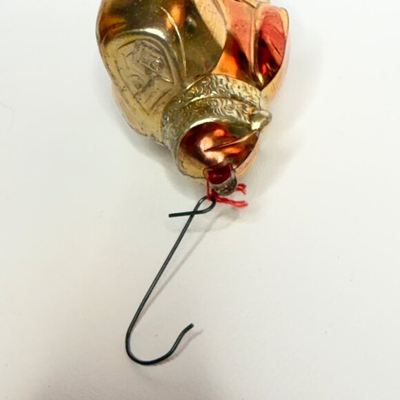 Vintage Santa Claus Christmas Ornament St. Nick Plastic Mid-Century - Picture 5 of 6